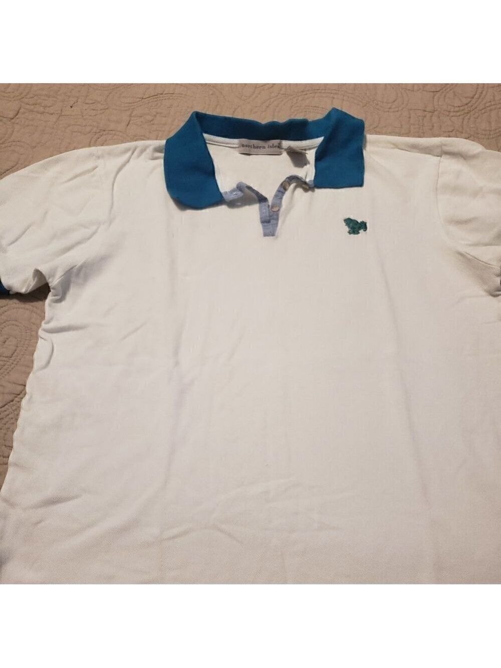 Vintage 90s Northern Isles White Polo Style Shirt